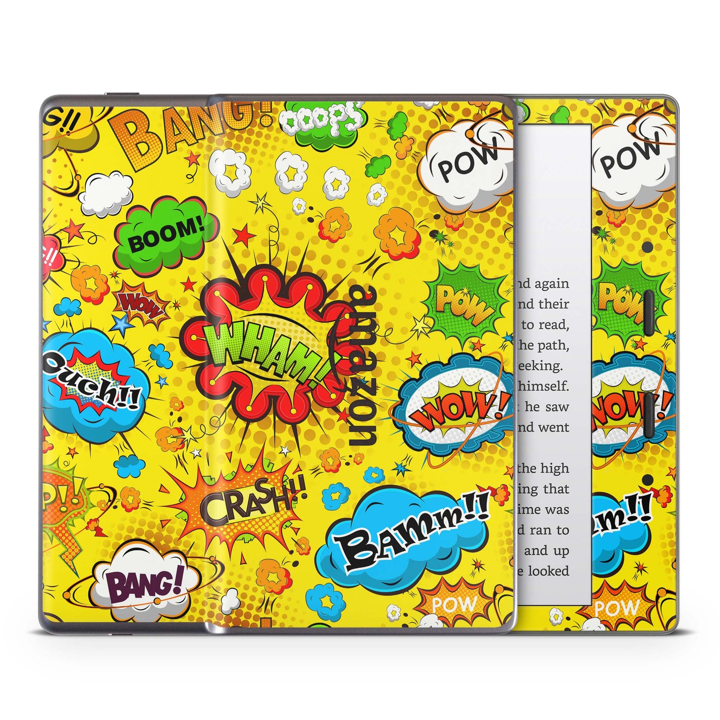 Amazon Kindle Oasis Skin 9.Generation Design Aufkleber Schutzfolie comics yellow Aufkleber skins4u