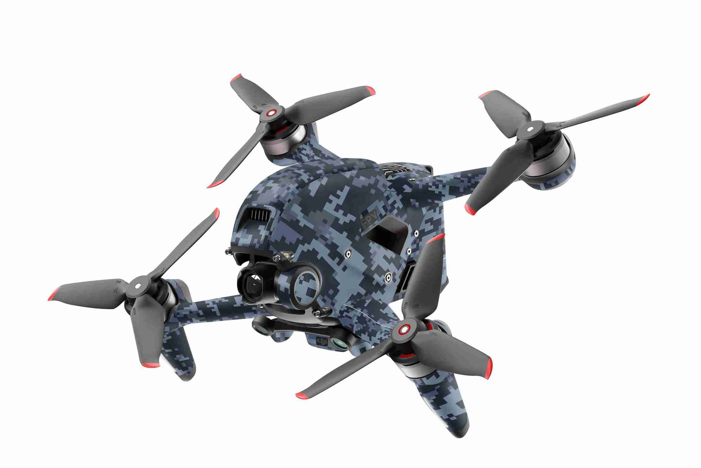 DJI FPV Skin Drohnen Folie DJI Skins für Goggles 2 und DJI Controller Navy Camouflage Elektronik-Sticker & -Aufkleber Skins4u DJI FPV Drohne 1