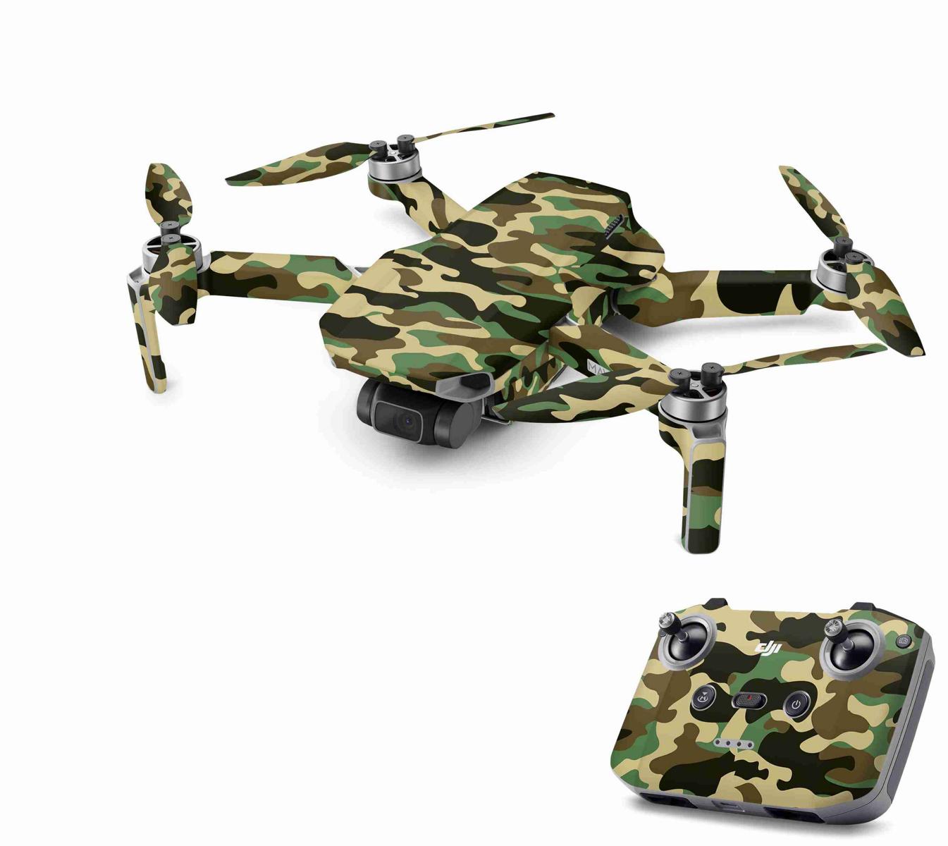 DJI Mavic Mini Serie Skins Mini 2 Mini SE Drohnen Aufkleber Set Wood Camouflage Elektronik-Sticker & -Aufkleber Skins4u DJI Mini 2