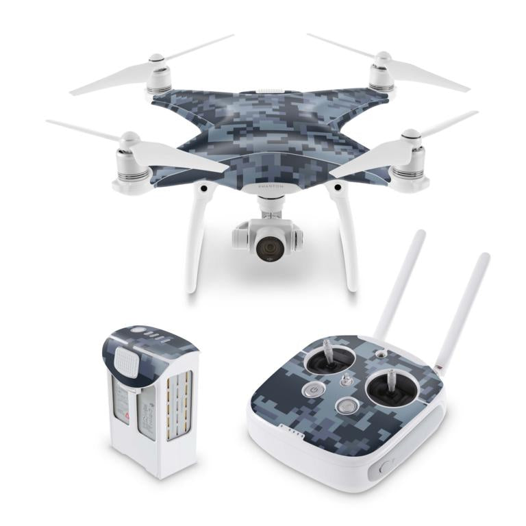 DJI Phantom Skins Aufkleber 2 3 4 Pro & Advanced Modelle Navy Camouflage Elektronik-Sticker & -Aufkleber Drohnen-Aufkleber