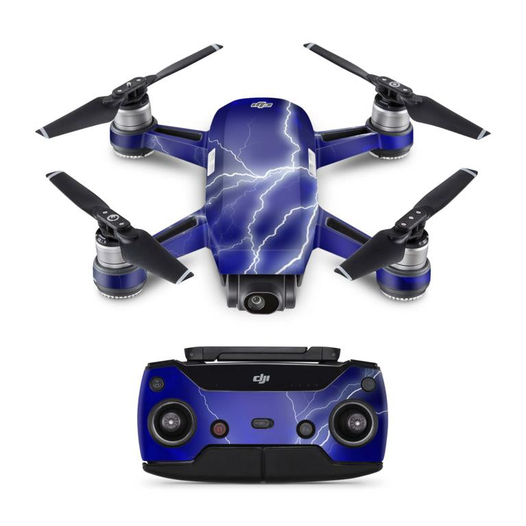 DJI Spark Drohnen Skin Folierung Design Vinyl Skins apocalypse blue Elektronik-Sticker & -Aufkleber Skins4u