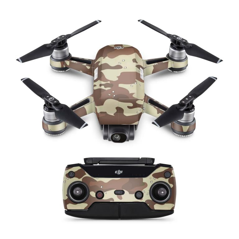 DJI Spark Drohnen Skin Folierung Design Vinyl Skins desert camo Elektronik-Sticker & -Aufkleber Skins4u