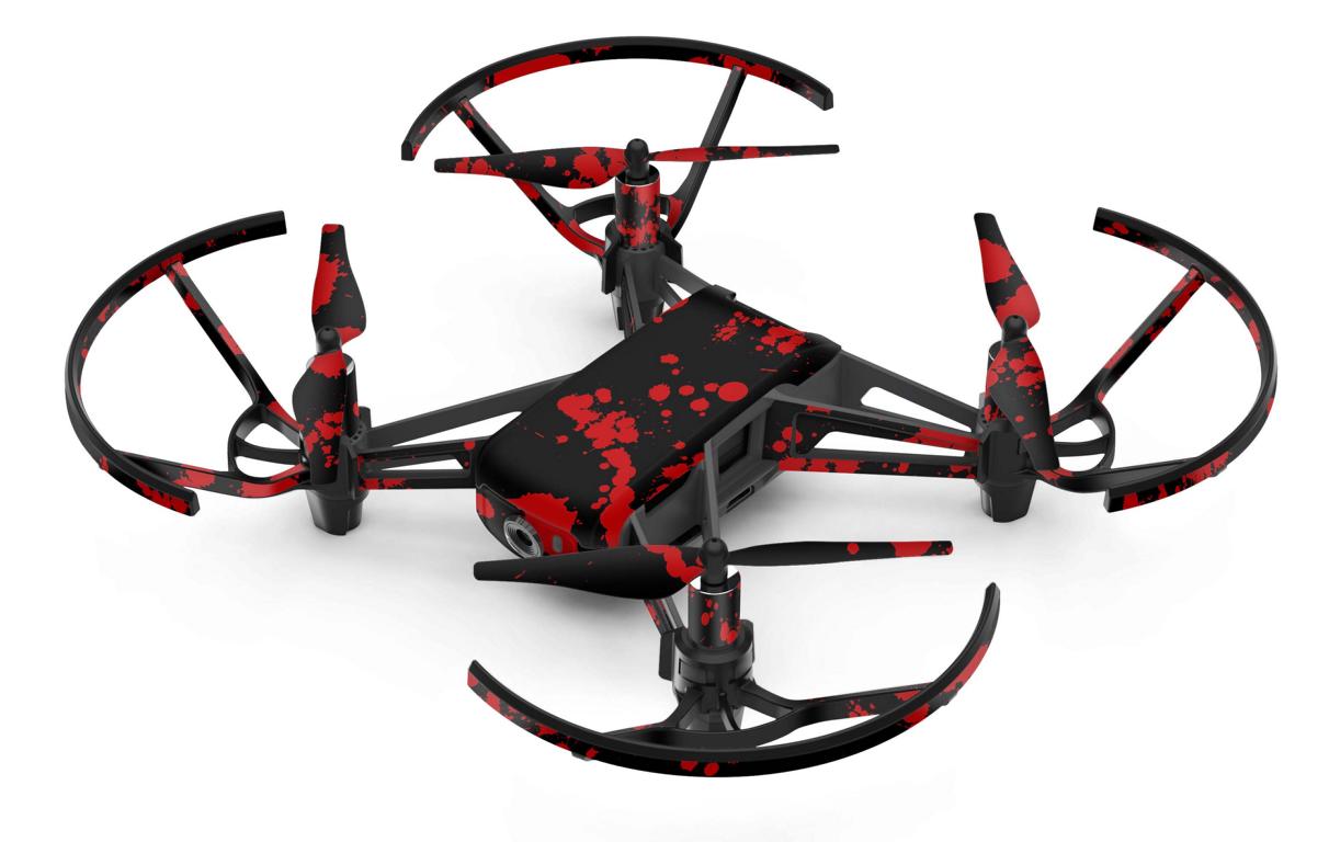 DJI RYZE Tello Drohnen Aufkleber Vinyl Skin Set Blood Black Elektronik-Sticker & -Aufkleber Skins4u