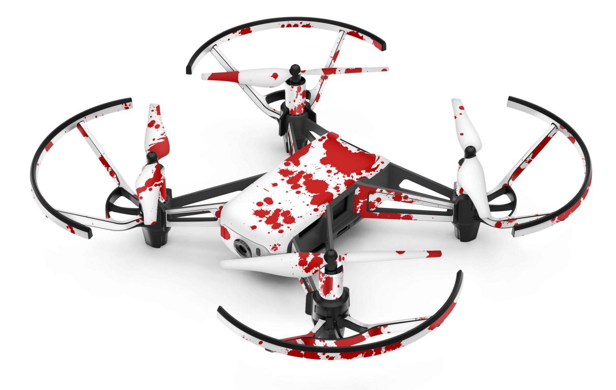 DJI RYZE Tello Drohnen Aufkleber Vinyl Skin Set Blood Elektronik-Sticker & -Aufkleber Skins4u