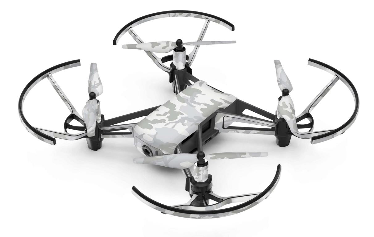 DJI RYZE Tello Drohnen Aufkleber Vinyl Skin Set White Camo Elektronik-Sticker & -Aufkleber Skins4u