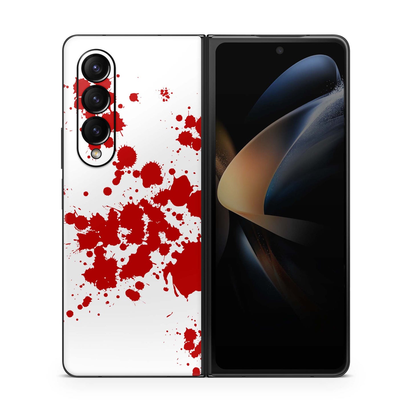 Samsung Galaxy Z Fold Skins für Z Fold3 / Z Fold4 Handy Aufkleber Blood Aufkleber Skins4u