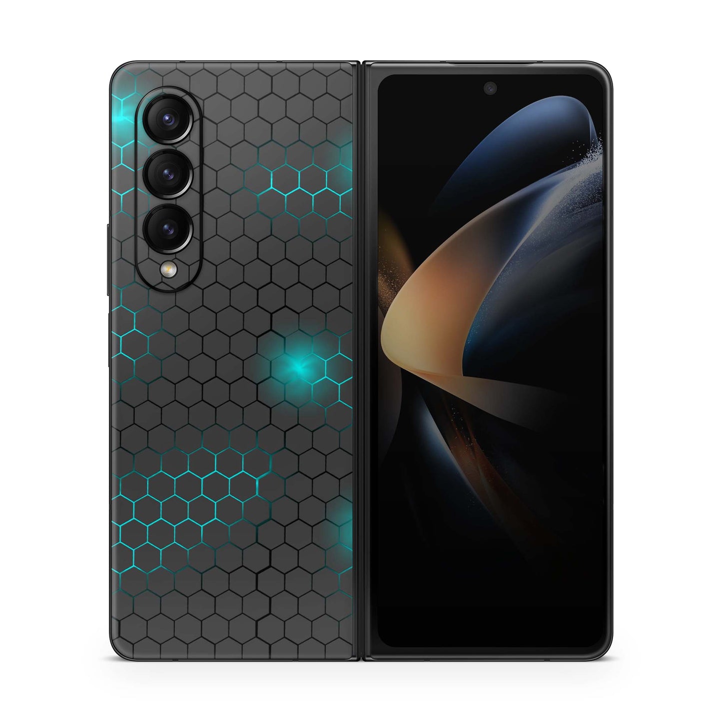 Samsung Galaxy Z Fold 5 Skin Folie Skins Handy Aufkleber Exo small blue Aufkleber Skins4u