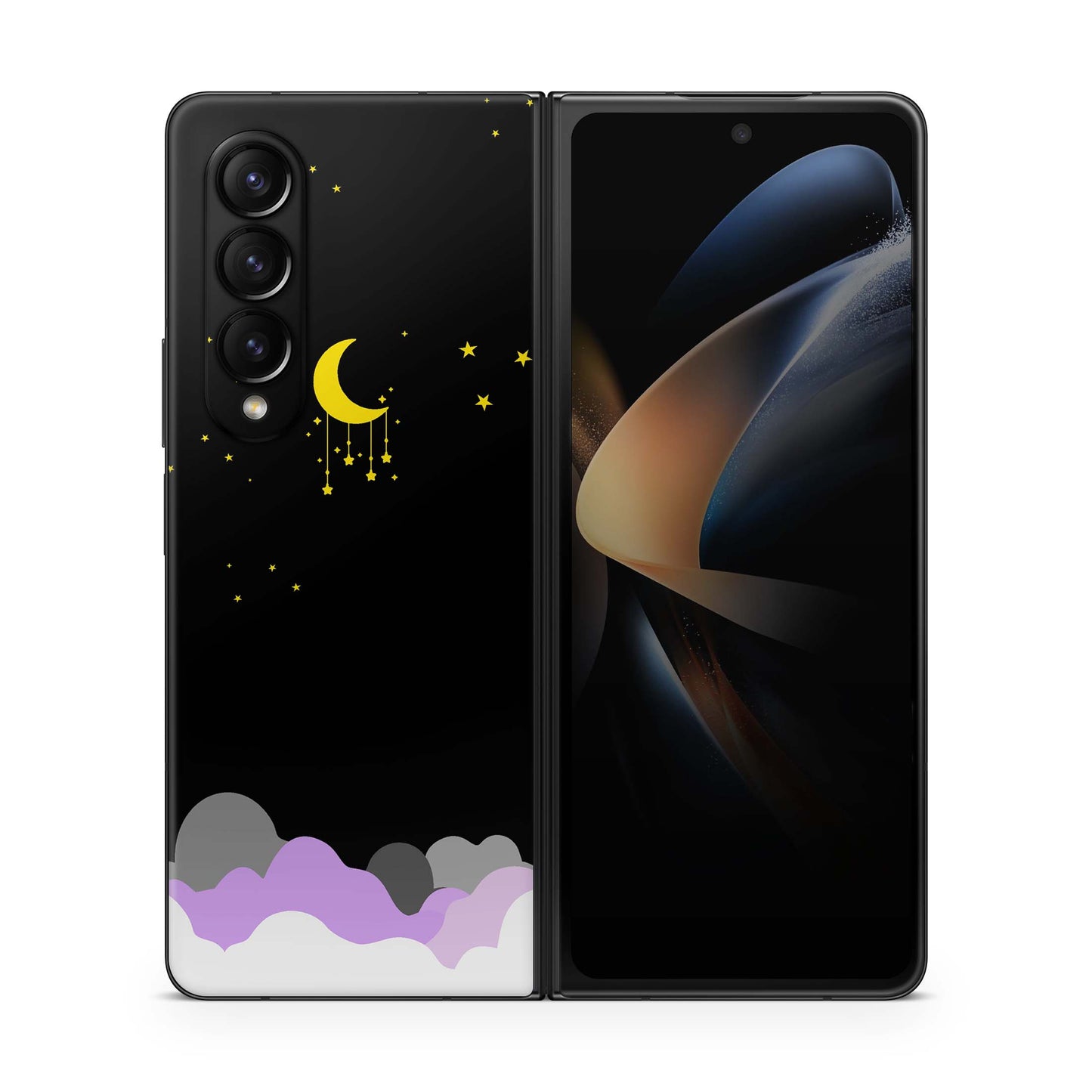 Samsung Galaxy Z Fold 5 Skin Folie Skins Handy Aufkleber Nachthimmel Aufkleber Skins4u