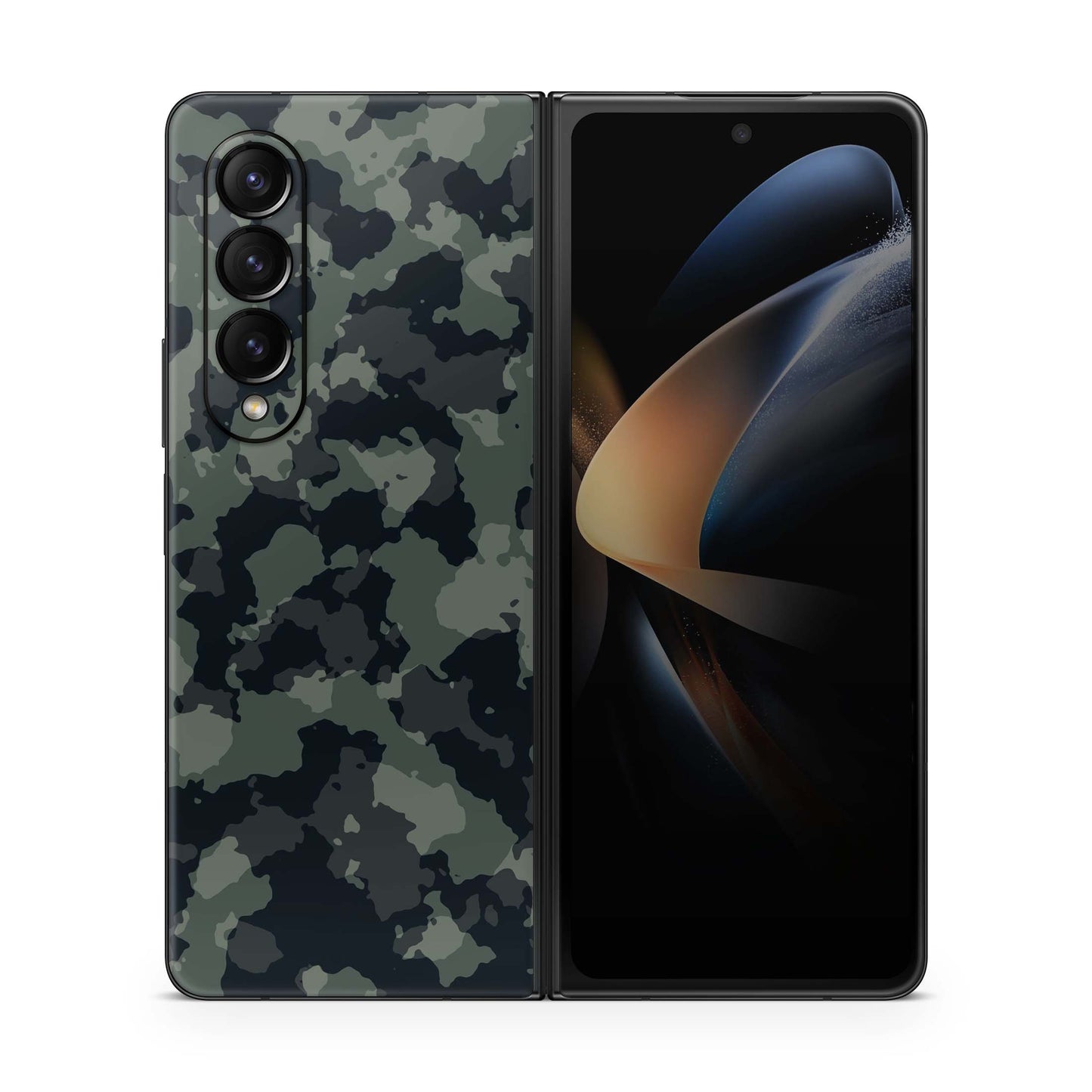Samsung Galaxy Z Fold Skins für Z Fold3 / Z Fold4 Handy Aufkleber Shadow Camo grün Aufkleber Skins4u