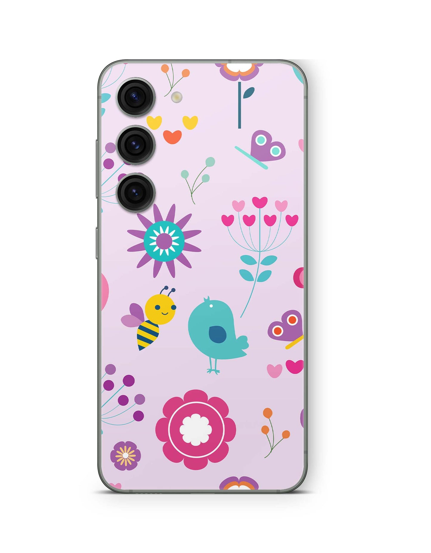 Samsung Galaxy S23 Plus Skin Design Vinyl Premium Schutz Folie Birds Vintage Aufkleber Skins4u
