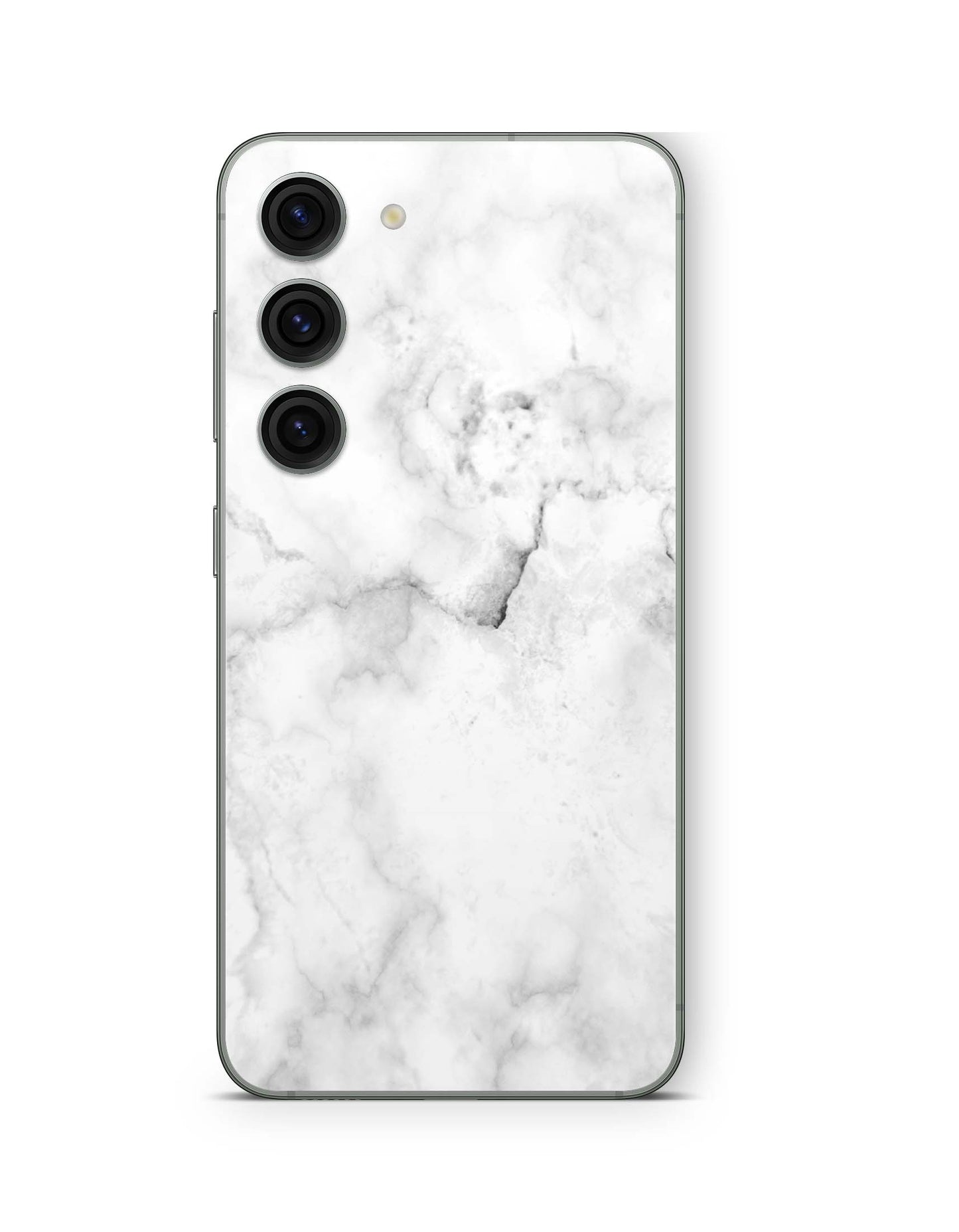 Samsung Galaxy S23 5G Skin Design Vinyl Premium Schutz Folie Marmor weiss Aufkleber Skins4u