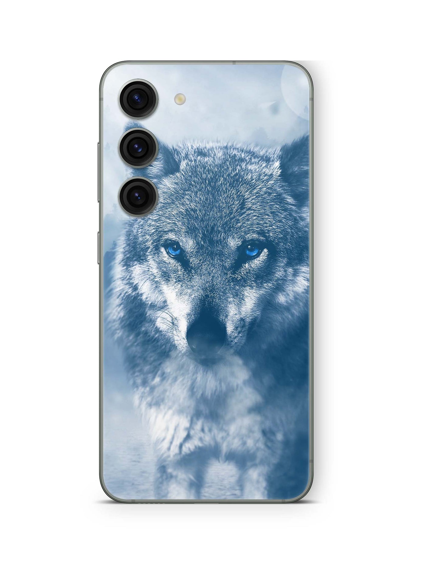 Samsung Galaxy S23 5G Skin Design Vinyl Premium Schutz Folie Wolf blue eyes Aufkleber Skins4u