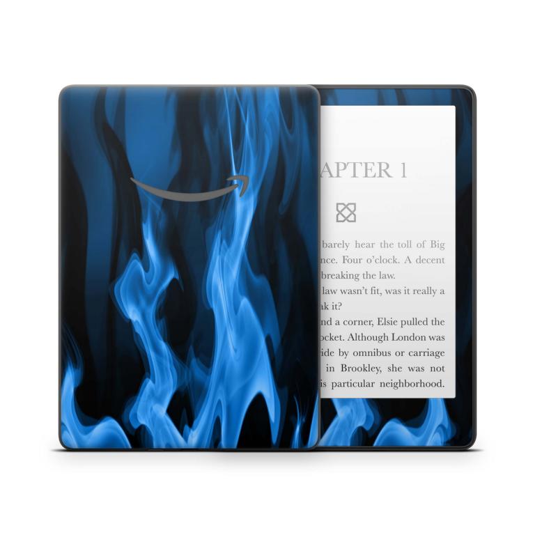 Amazon Kindle Scripe Skins Schutzfolie Aufkleber Folie Blaue Flammen Aufkleber skins4u