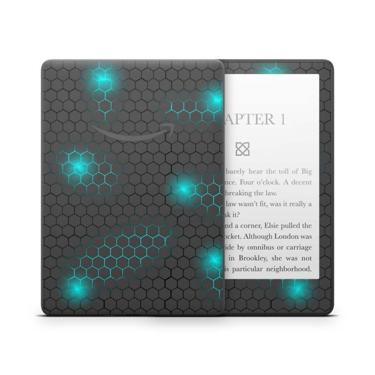 Amazon Kindle Paperwhite Skin Design Schutzfolie Exo small blau Amazon Kindle Skin Skins4u