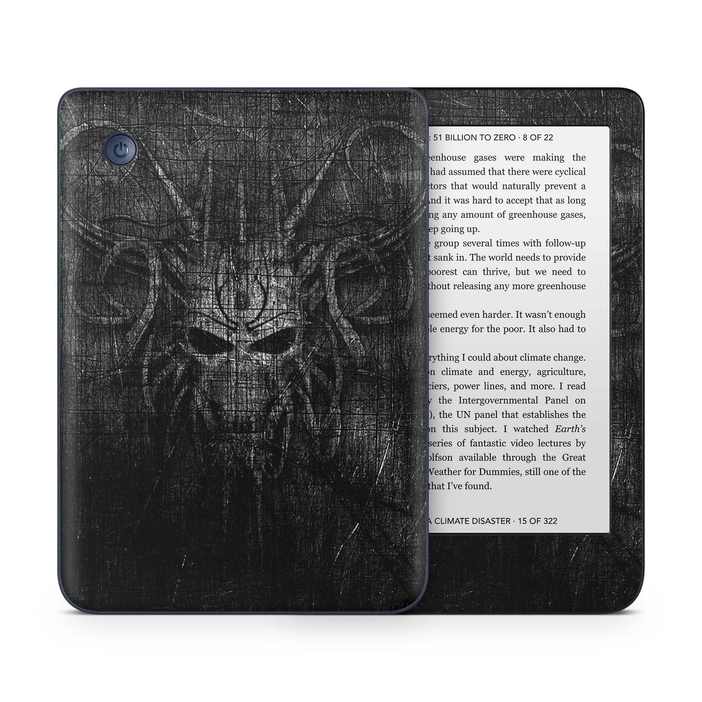 Kobo Nia / Tolino Page 2 Skin Schutzfolie Kratzerschutz Design Vinyl Aufkleber Black Demon Aufkleber skins4u