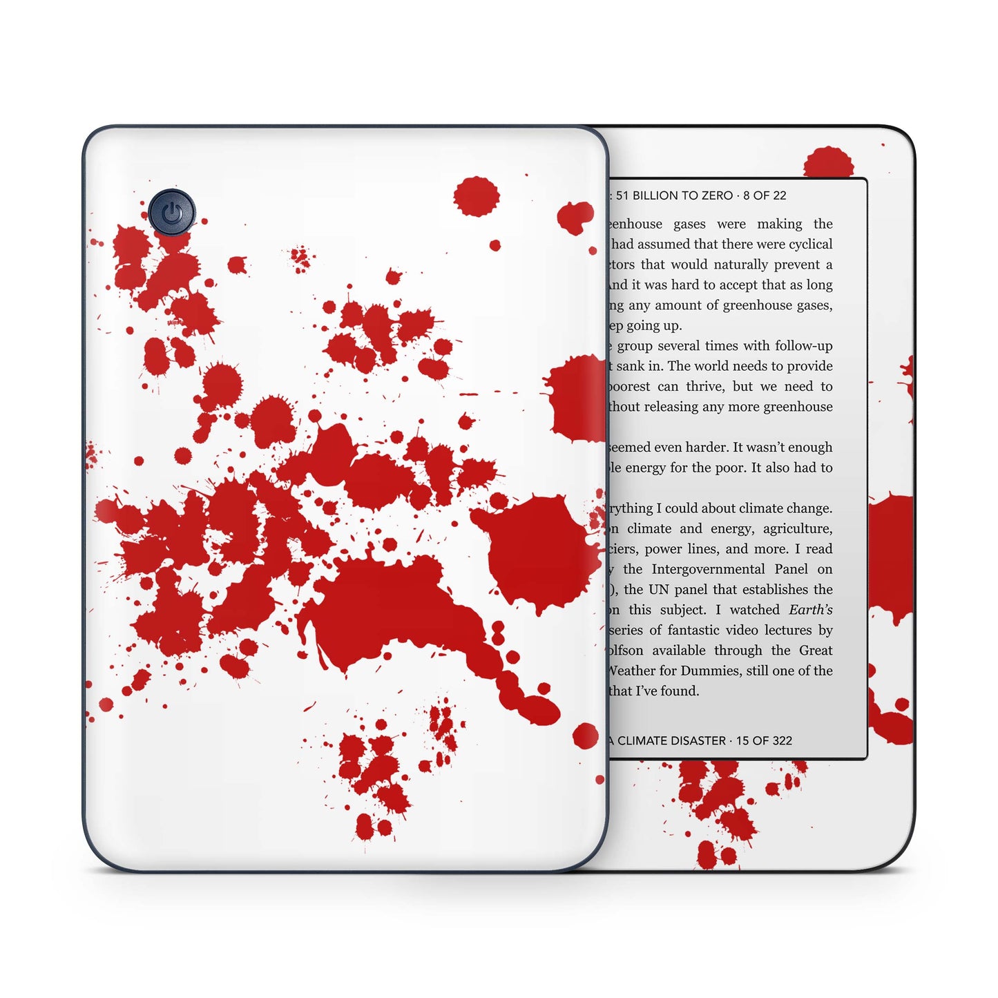Kobo Nia / Tolino Page 2 Skin Schutzfolie Kratzerschutz Design Vinyl Aufkleber Blood Aufkleber skins4u
