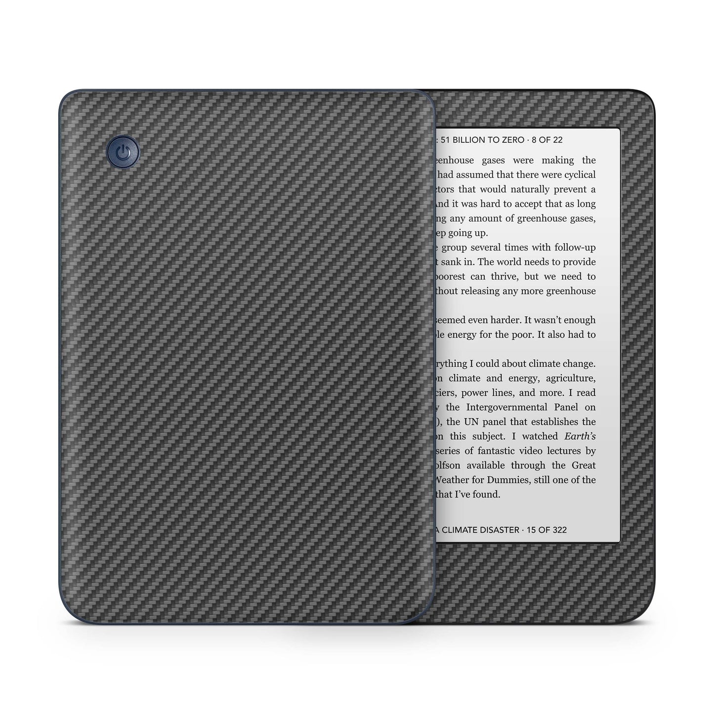 Kobo Clara 2e / Tolino Shine 4 Skin Schutzfolie Kratzerschutz Design Vinyl Aufkleber Carbon Aufkleber skins4u