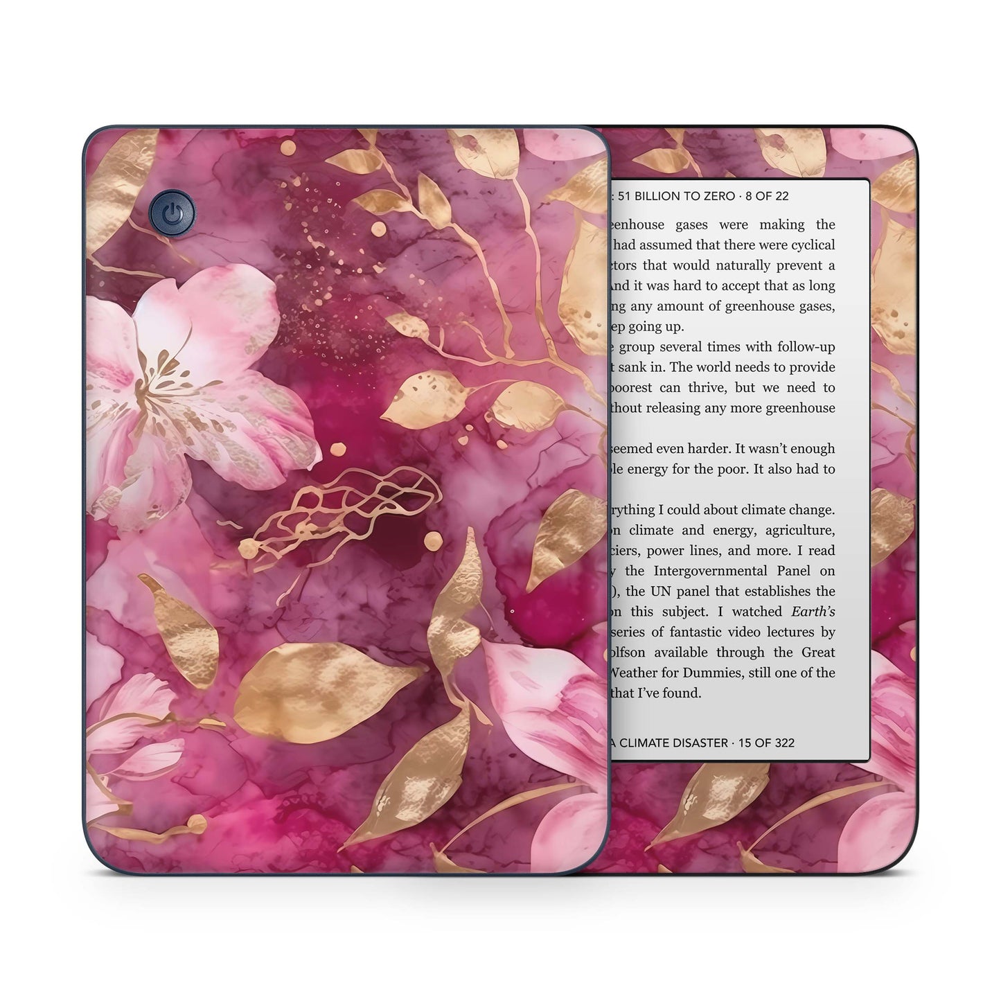 Kobo Clara 2e / Tolino Shine 4 Skin Schutzfolie Kratzerschutz Design Vinyl Aufkleber Flower Power Aufkleber skins4u