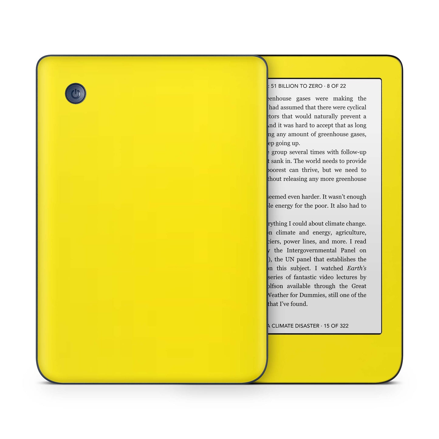 Kobo Clara 2e / Tolino Shine 4 Skin Schutzfolie Kratzerschutz Design Vinyl Aufkleber Solid state gelb Aufkleber skins4u