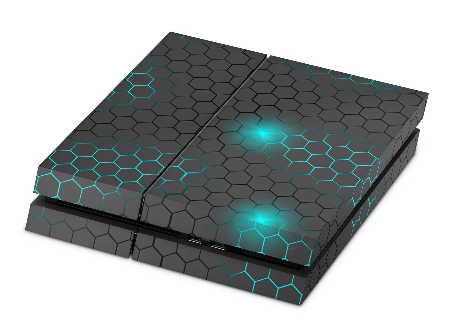 Playstation 4 Skin & Wrap Design Aufkleber Folie für PS4 Konsole 1.Generation exo small blue Aufkleber skins4u