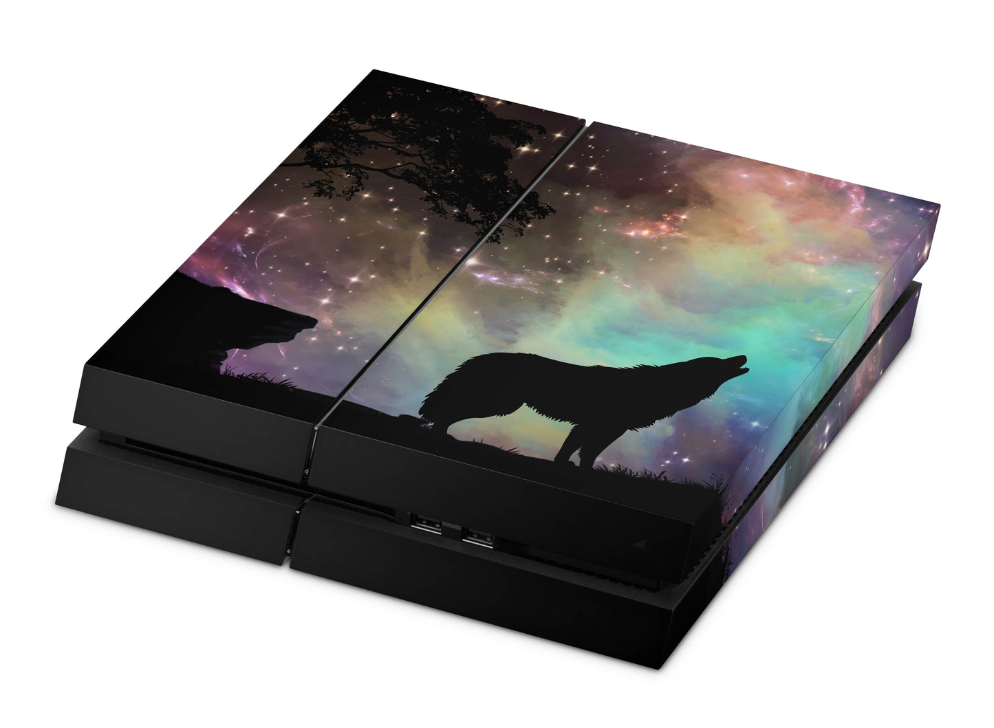Playstation 4 Skin & Wrap Design Aufkleber Folie für PS4 Konsole 1.Generation howling to the stars Aufkleber skins4u