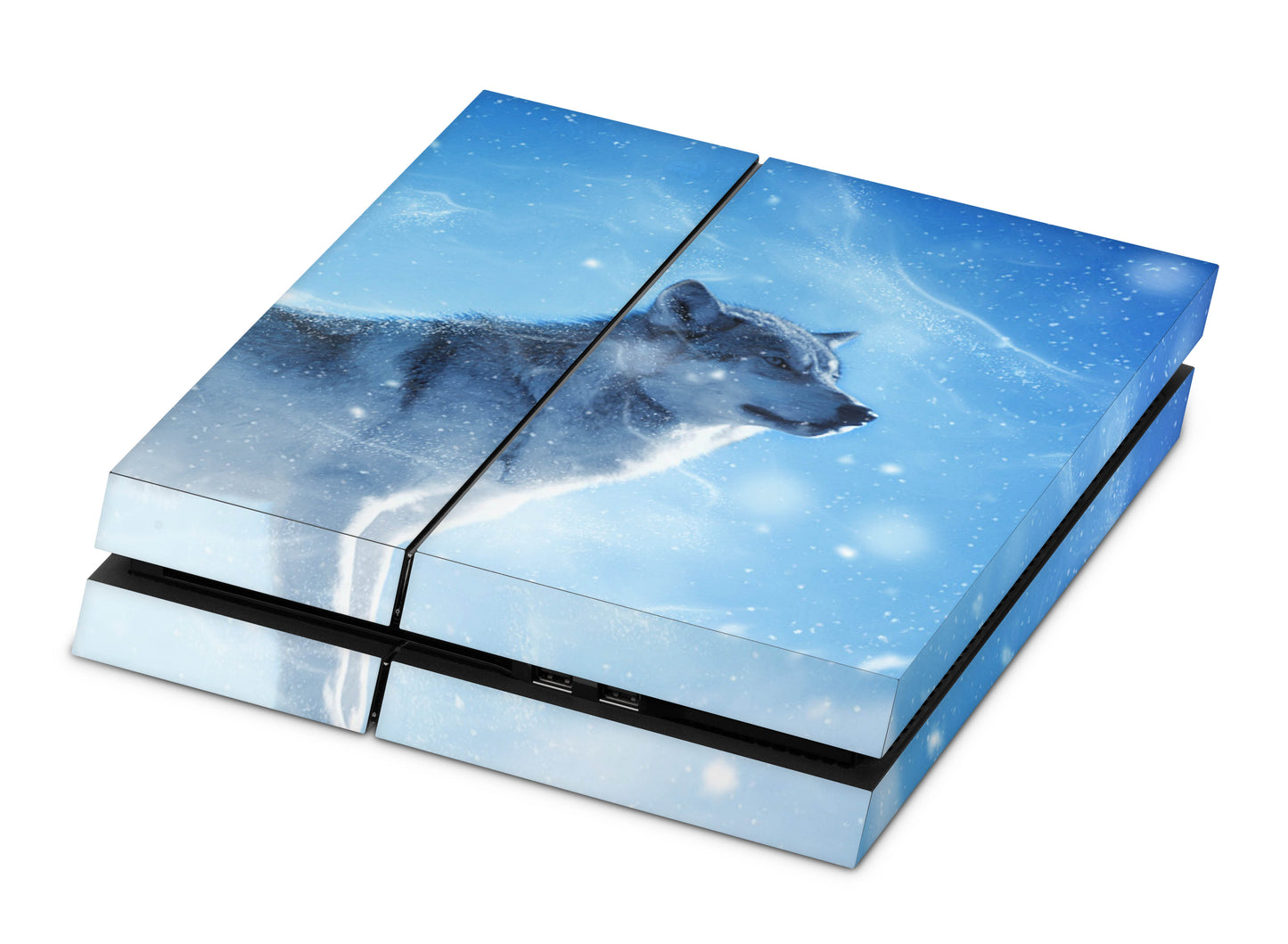 Playstation 4 Skin & Wrap Design Aufkleber Folie für PS4 Konsole 1.Generation lone wolf Aufkleber skins4u