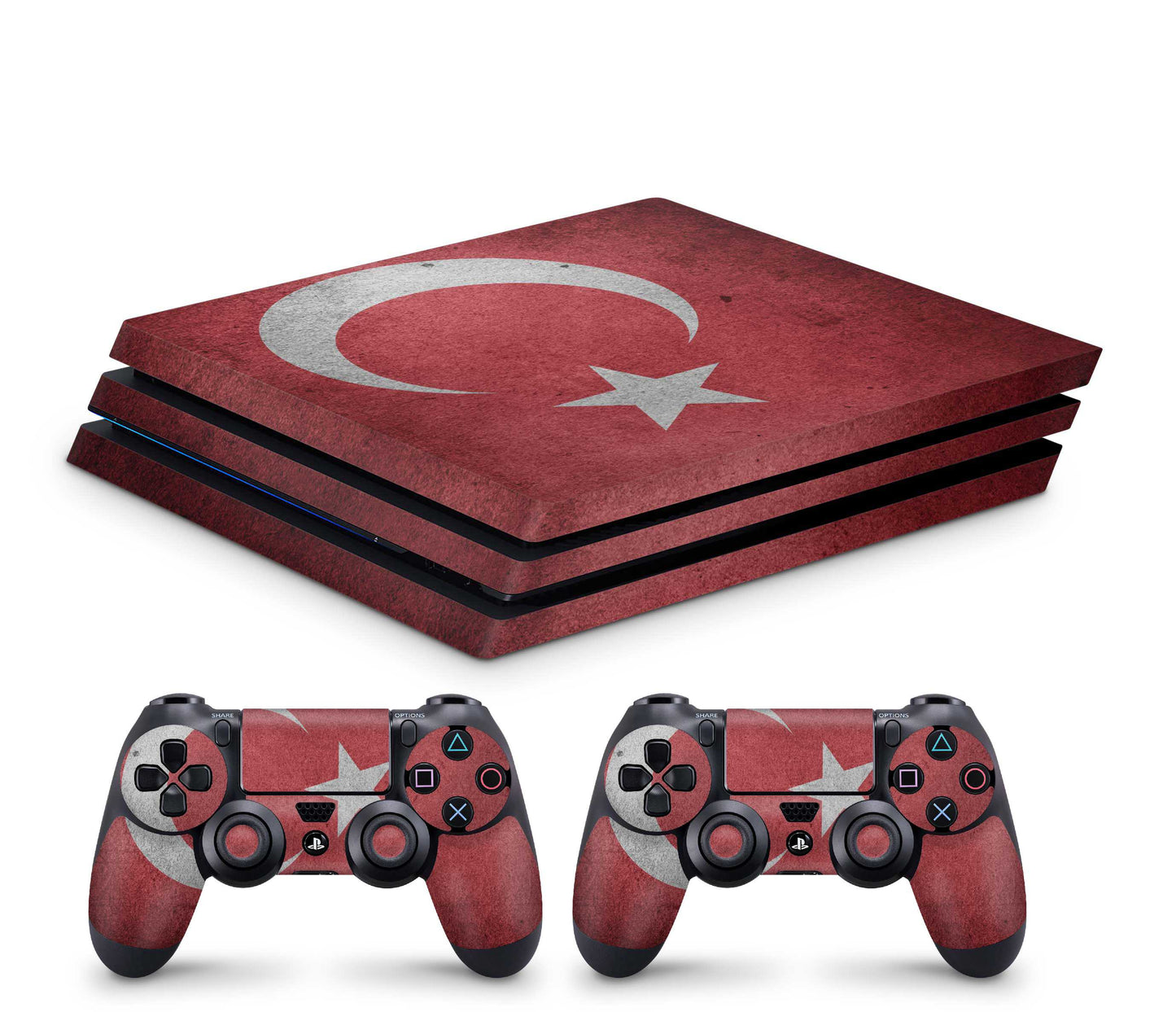 Playstation 4 Pro Skin - hochwertiger Vinyl Konsolen Aufkleber PS4 Pro Skins Tuerkei Vintage Aufkleber skins4u