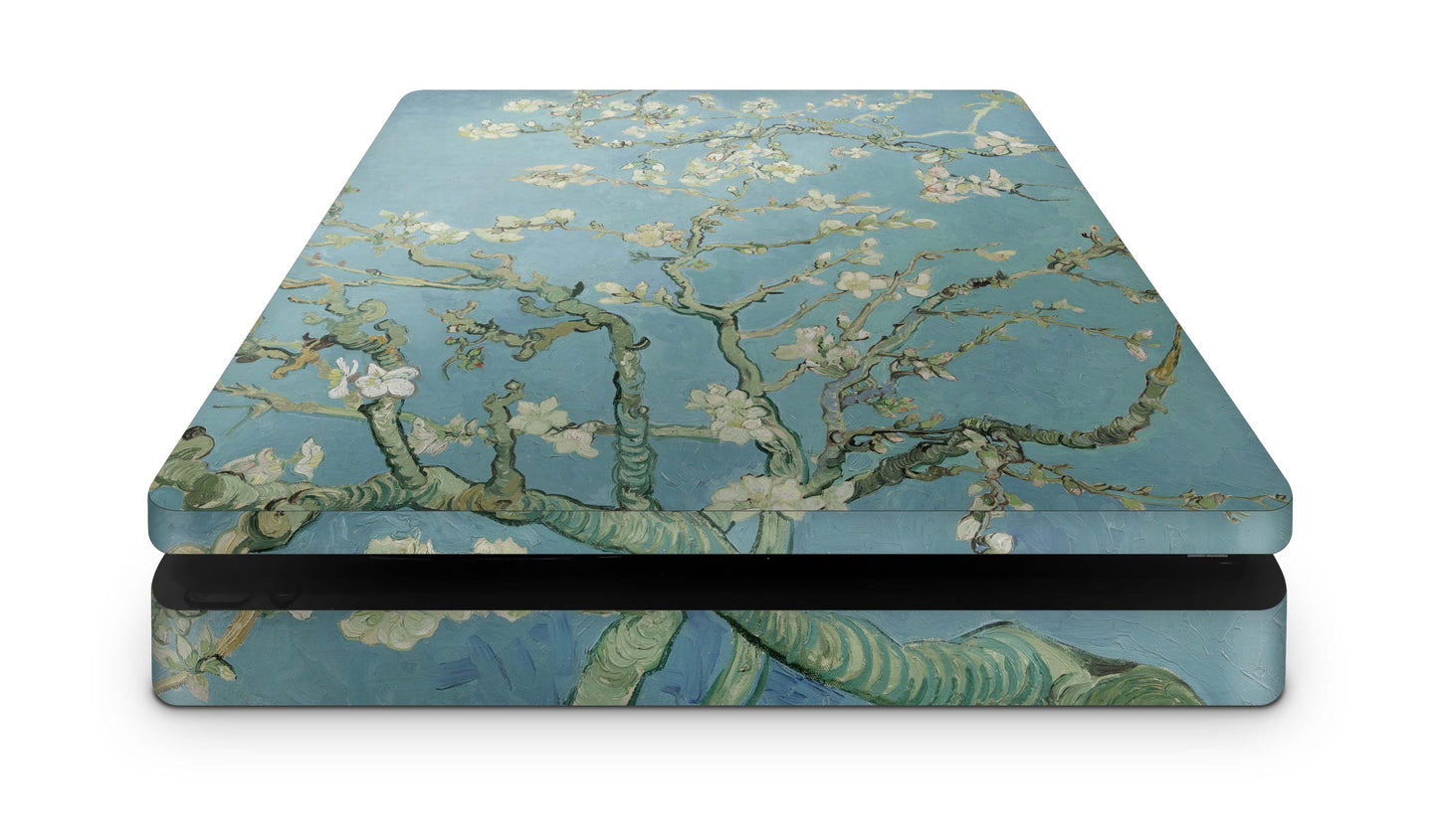 PS4 Slim Playstation 4 Skins: Design Vinyl Premium Skin Aufkleber für Konsole Blossoming Aufkleber skins4u