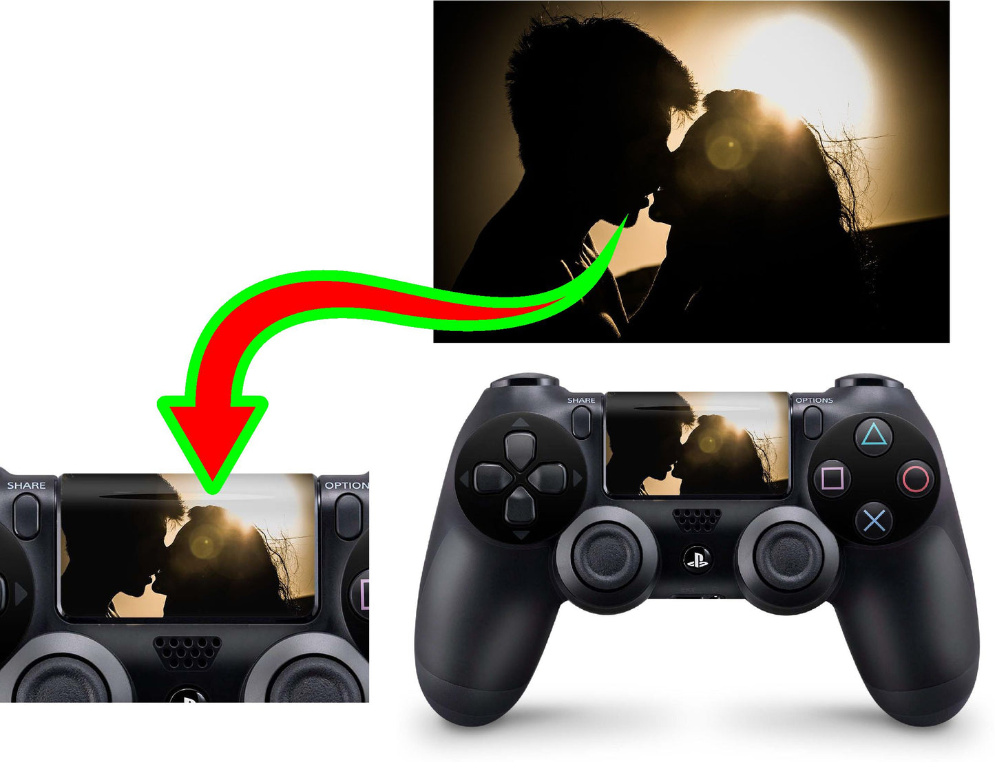 PS4 Controller Touchpad Skin Sticker Aufkleber selbst erstellen individuell cpb_product Skins4u