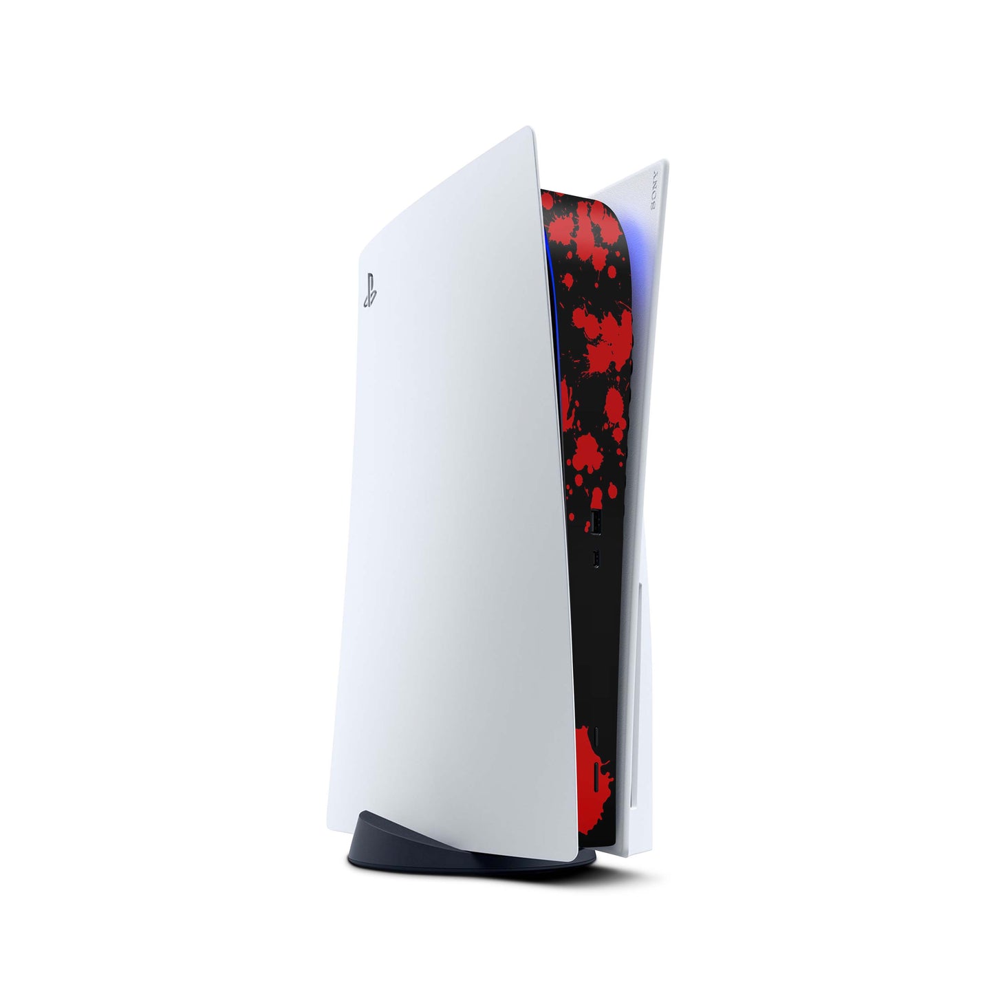 PS5 Center Mittelteil Skins | Hochwertige Skin Aufkleber für deine PS5 Konsole Design Blood black Aufkleber skins4u
