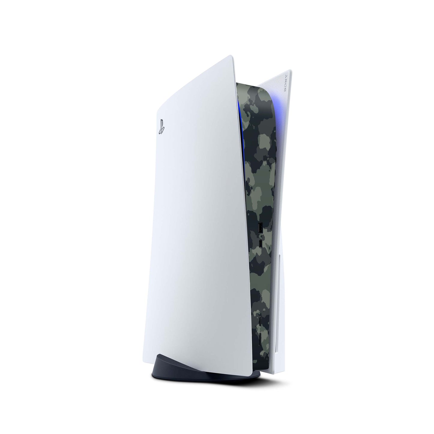 PS5 Center Mittelteil Skins | Hochwertige Skin Aufkleber für deine PS5 Konsole Design dark green camo Aufkleber skins4u