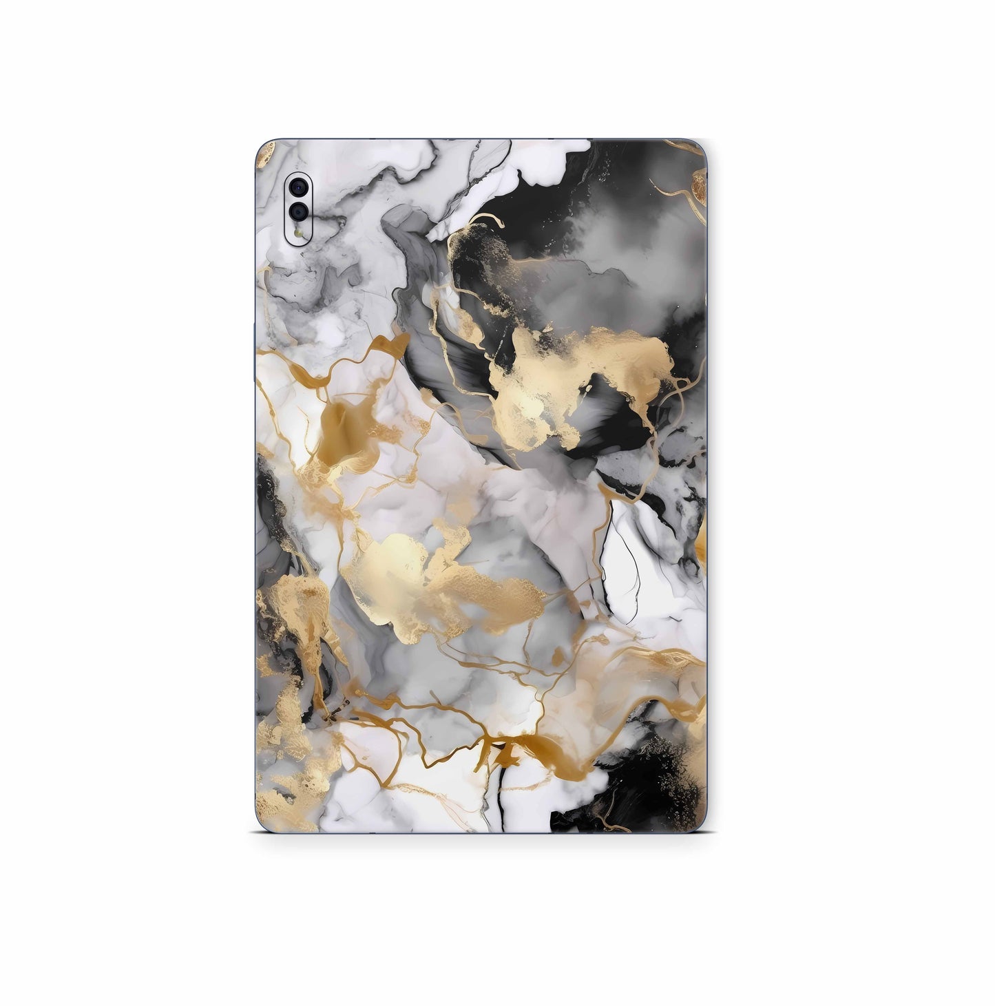 Samsung Galaxy Tab S5e Skins S6 & S6 Lite: Design Schutzfolie Premium Vinyl Gold black Aufkleber skins4u