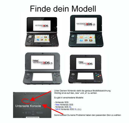 Nintendo 3DS Skins Vinyl Skin für 3DS, 3DS XL, NEW 3DS XL Motiv Zombie Fire Aufkleber Skins4u   