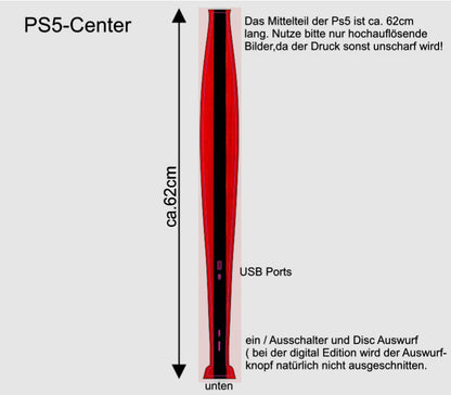 Playstation 5 Skin Disk Edition Aufkleber Folie individuell selbst gestalten cpb_product Skins4u