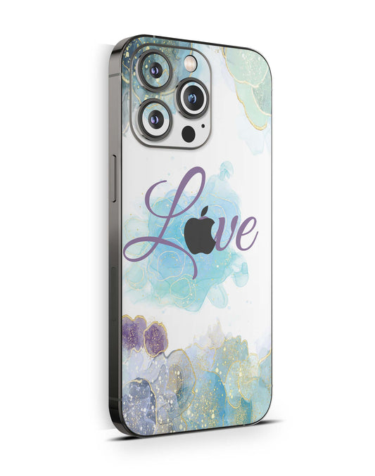 iPhone 15 Skins Design Schutzfolie Premium Vinyl Skin für alle Modelle Motiv Glitter Love Aufkleber skins4u   