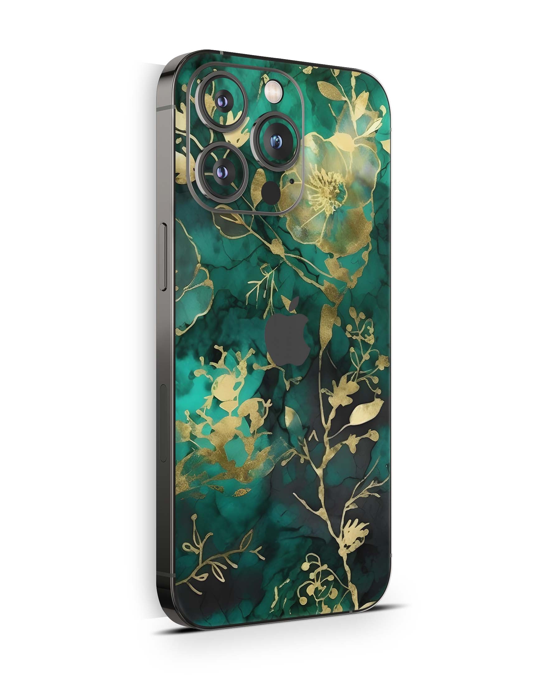 iPhone 15 Skins Design Schutzfolie Premium Vinyl Skin für alle Modelle Motiv Green Hymn Aufkleber skins4u   