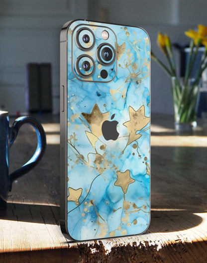 iPhone 15 Skins Design Schutzfolie Premium Vinyl Skin für alle Modelle Motiv Light Stars Aufkleber skins4u   