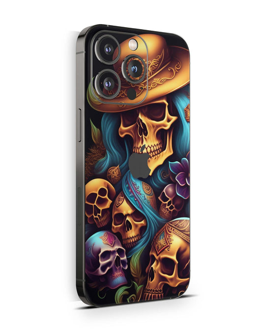 iPhone 15 Skins Design Schutzfolie Premium Vinyl Skin für alle Modelle Motiv Skulltaker Aufkleber skins4u   