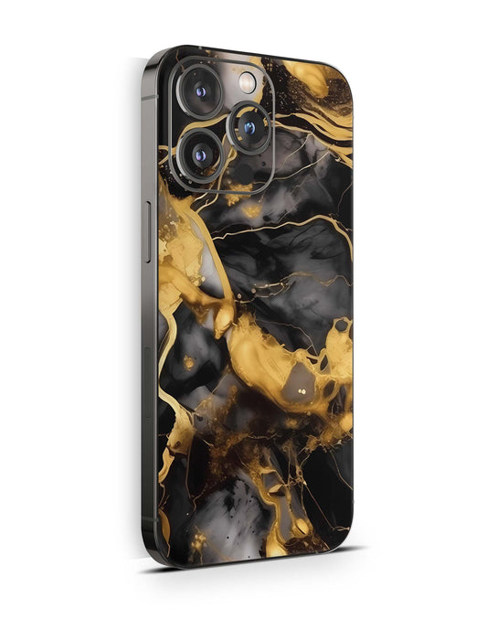 iPhone 16 Pro MAX Skin Aufkleber Design Schutzfolie Vinyl Folie Dark Gold Aufkleber Skins4u   