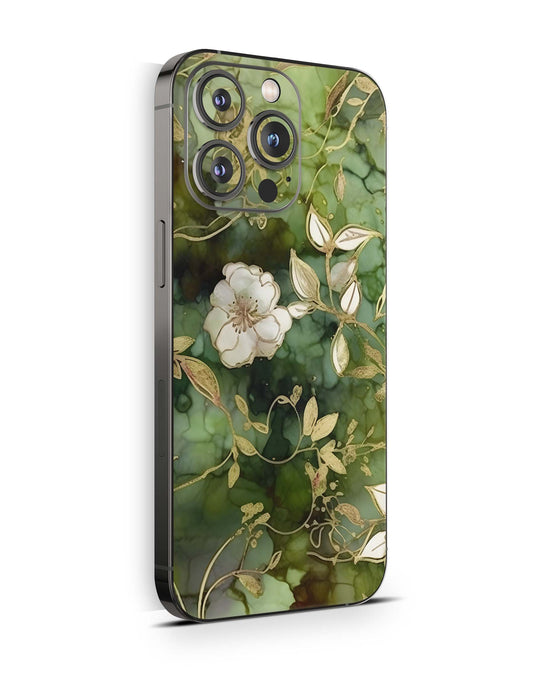 iPhone 16 Pro Skin Aufkleber Design Schutzfolie Vinyl Folie Elfenblüte Aufkleber Skins4u   