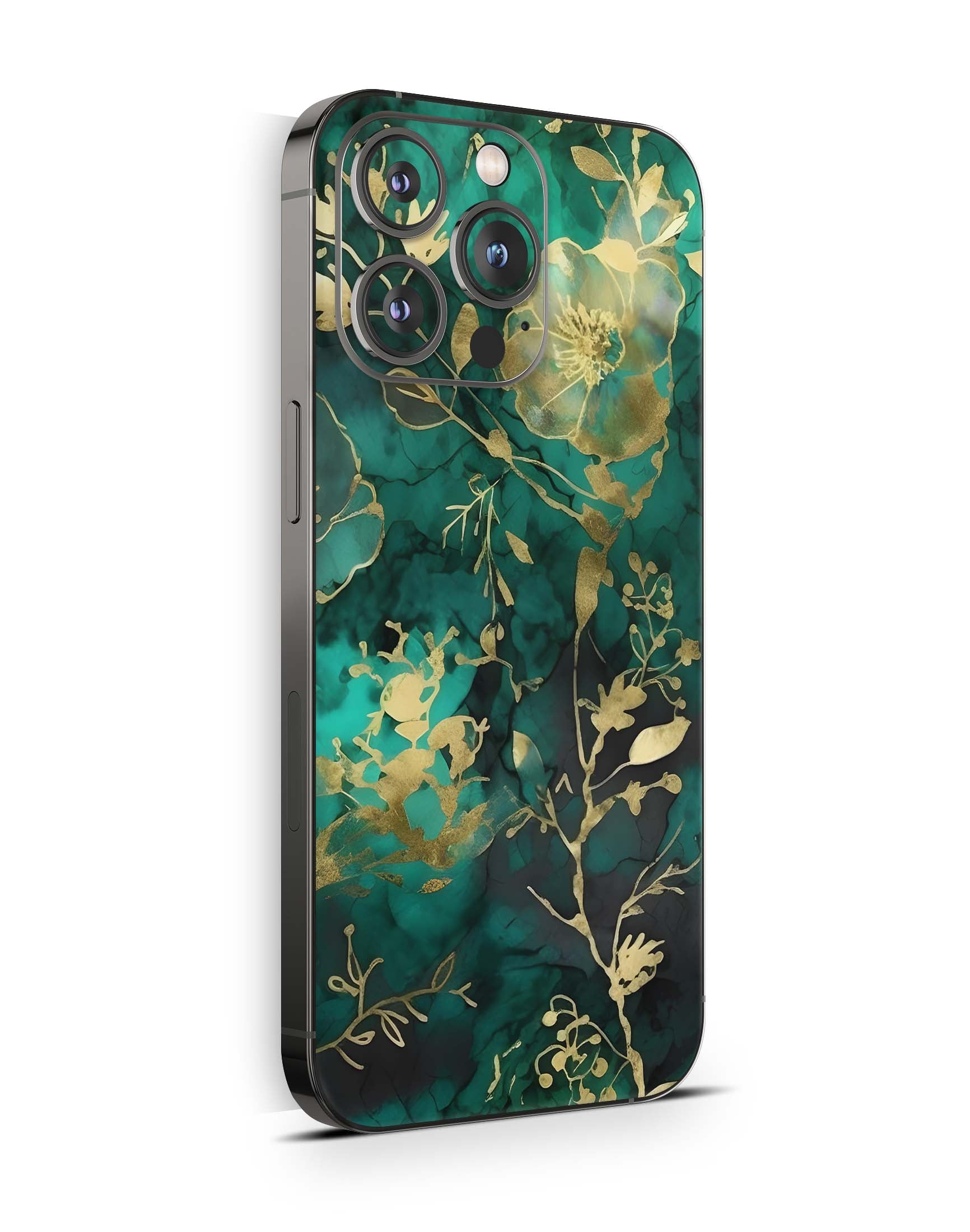 iPhone 15 Skins Design Schutzfolie Premium Vinyl Skin für alle Modelle Motiv Green Hymn Aufkleber skins4u   