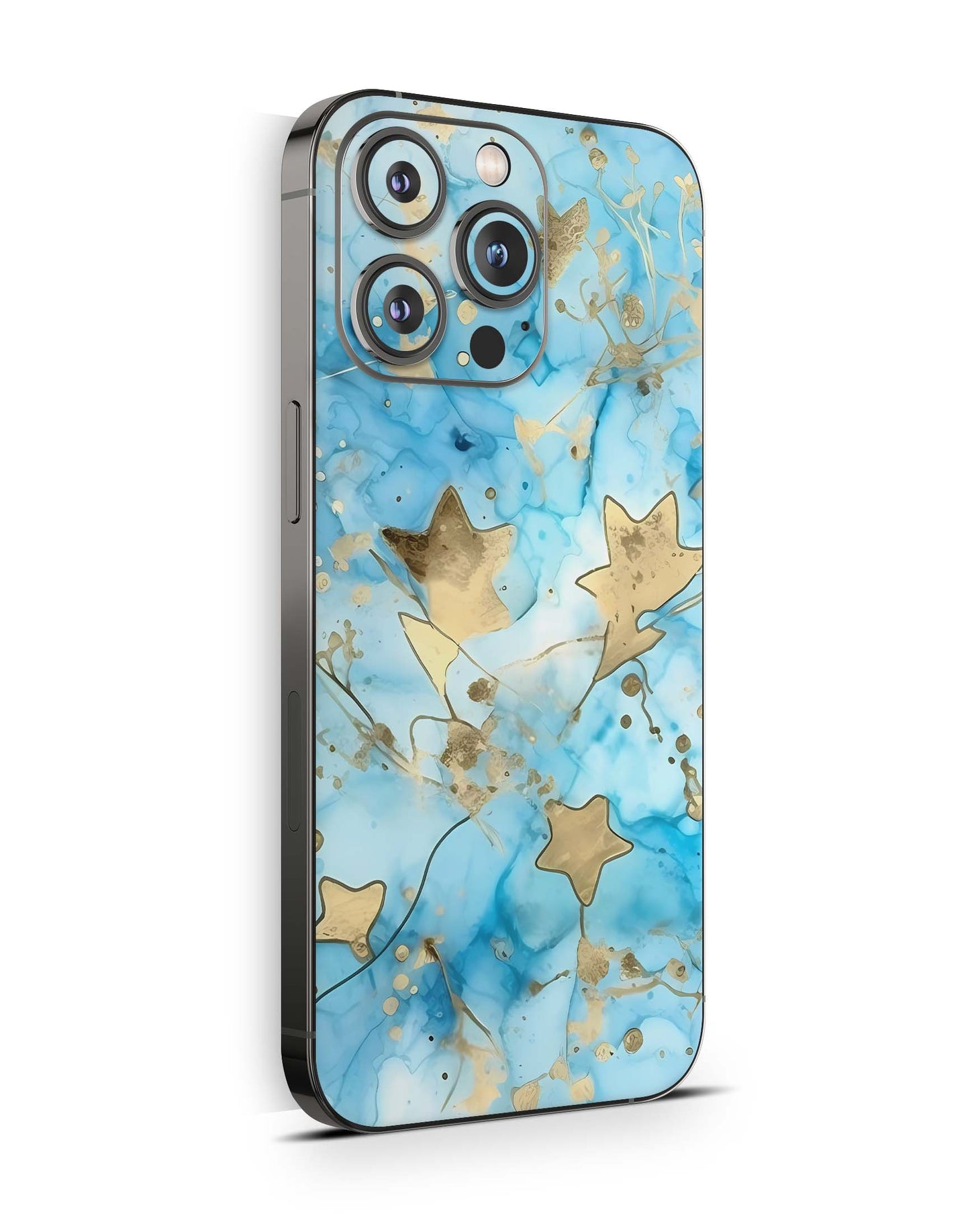 iPhone 15 Skins Design Schutzfolie Premium Vinyl Skin für alle Modelle Motiv Light Stars Aufkleber skins4u   