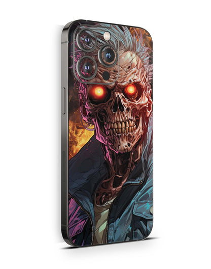 iPhone 16 Pro Skin Aufkleber Design Schutzfolie Vinyl Folie Zombie Fire Aufkleber Skins4u   