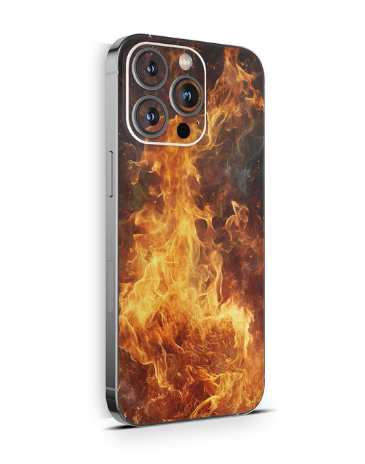 iPhone 16 Pro MAX Skin Aufkleber Design Schutzfolie Vinyl Folie Feuer Aufkleber Skins4u   