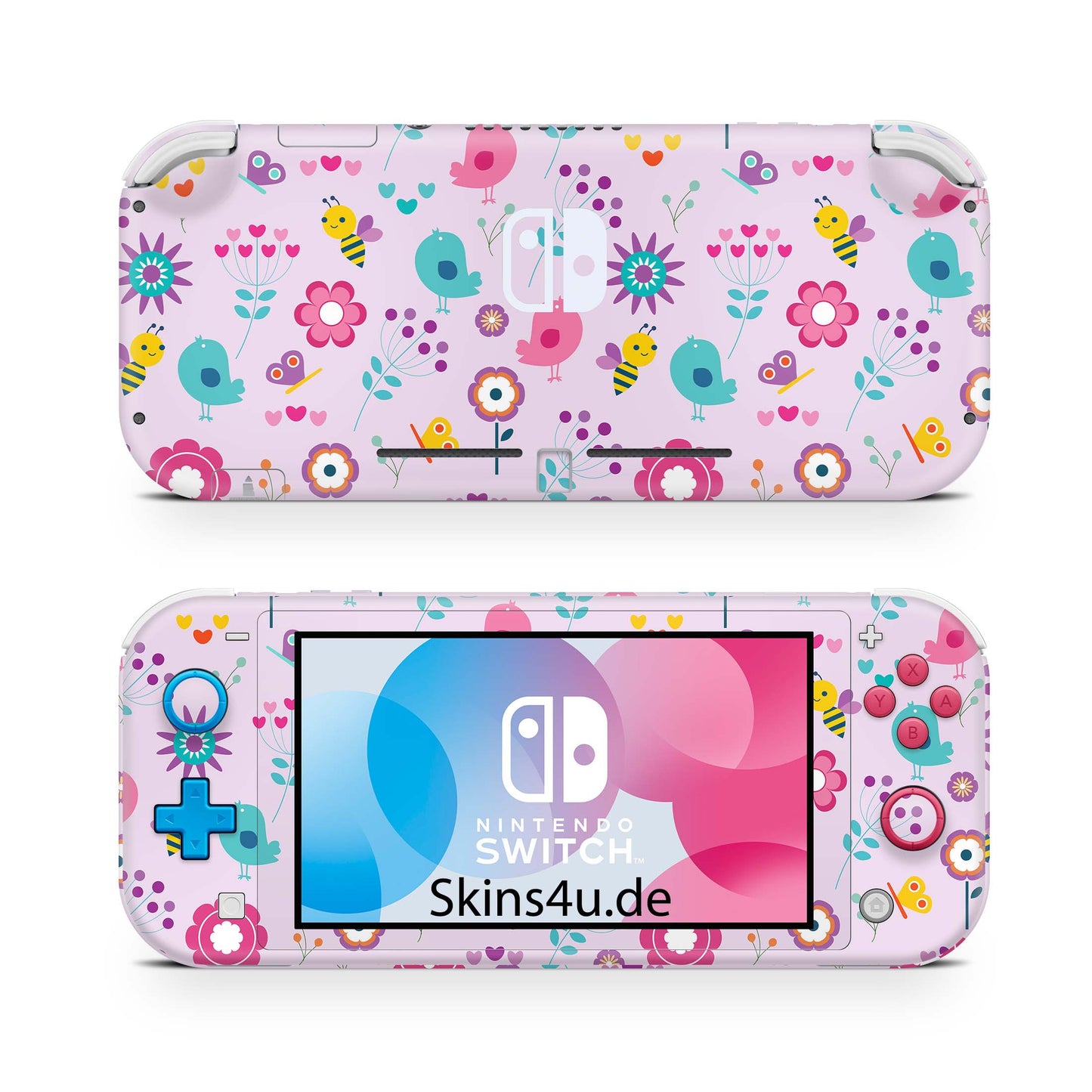 Nintendo Switch Lite Skin Aufkleber Schutzfolie Vinyl Skins Birds Vintage Aufkleber skins4u   