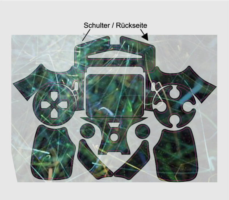 Playstation 4 PS4 Controller Aufkleber Skin individuell selbst gestalten mit Deinem Wunschbild cpb_product Skins4u
