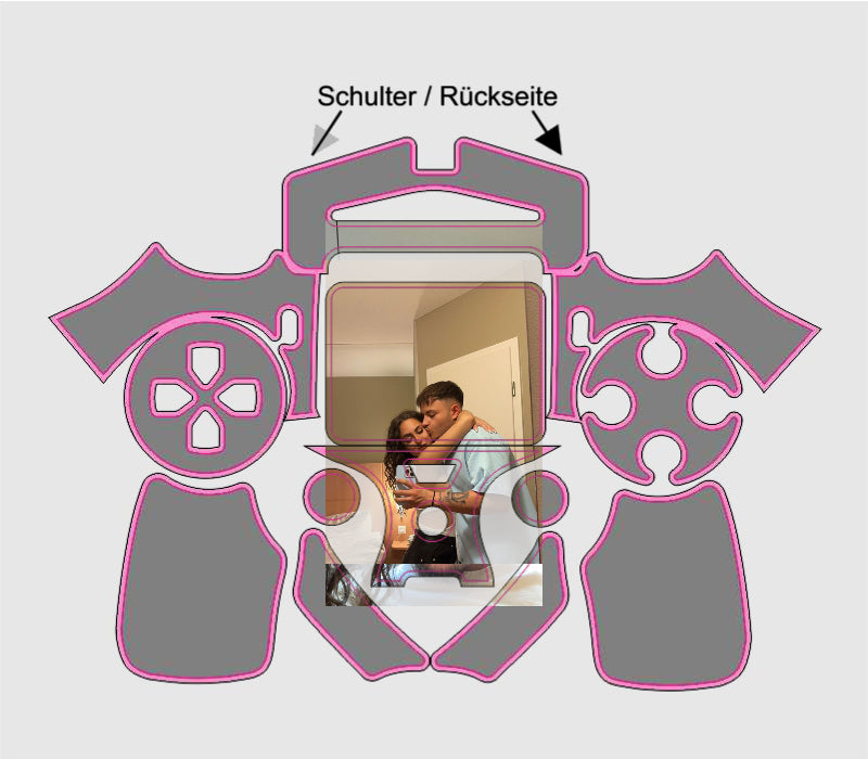 Playstation 4 PS4 Controller Aufkleber Skin individuell selbst gestalten mit Deinem Wunschbild cpb_product Skins4u