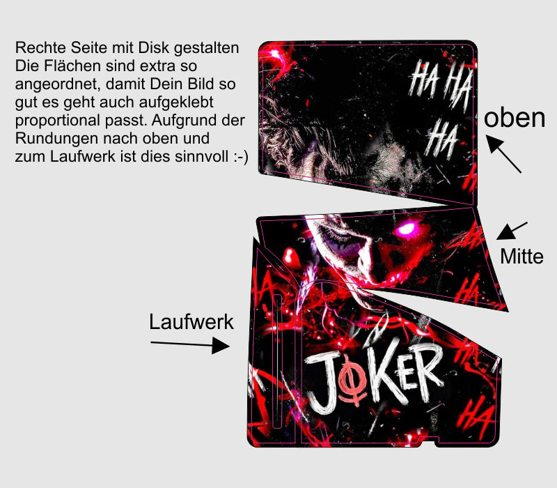 Playstation 5 PRO Skins Aufkleber individuell selbst gestalten Wunschbild personalisieren MIT Disk Laufwerk cpb_product Skins4u