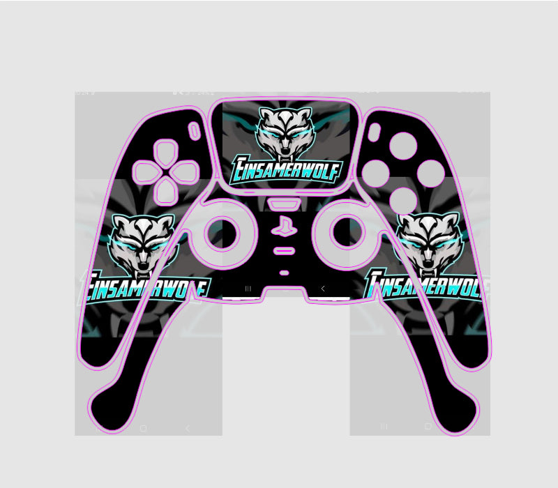 Playstation 5 PS5 Controller Skin individueller Aufkleber selbst gestalten personalisiert cpb_product Skins4u