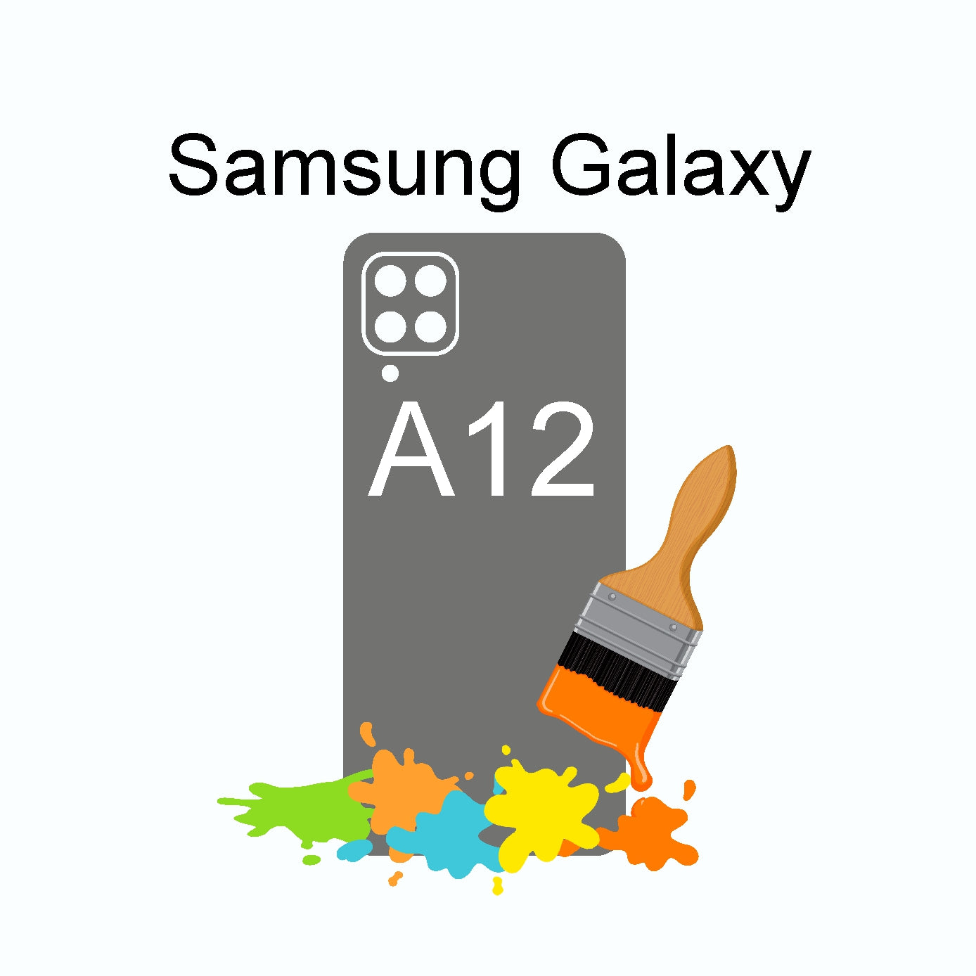 Samsung Galaxy A12 Skin selbst gestalten individuell personalisierter Aufkleber cpb_product Skins4u   